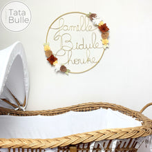 Charger l'image dans la galerie, Couronne Prénom Fleurie géante à personnaliser