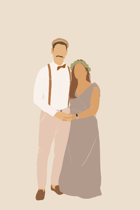 Illustration personnalisée - Duo