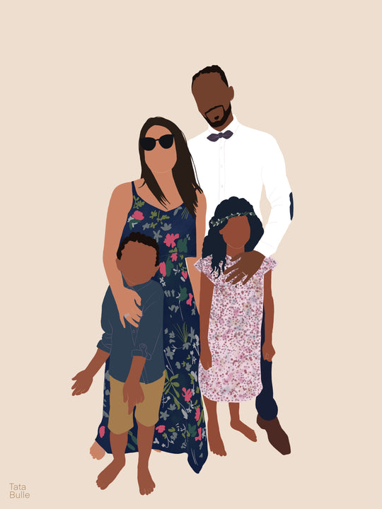 Illustration personnalisée - Quatuor