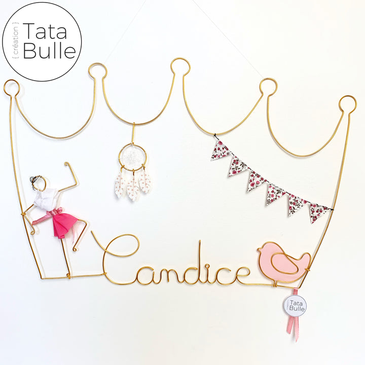 Mobile Prénom Couronne à personnaliser