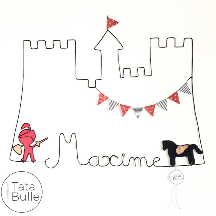 Mobile Prénom Château Fort à personnaliser