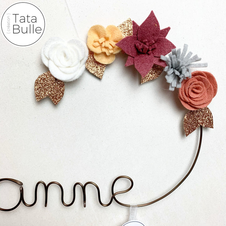 Prénom Fleuri  à personnaliser