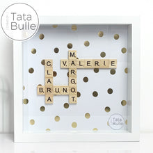 Charger l'image dans la galerie, Cadre Scrabble Famille - Blanc