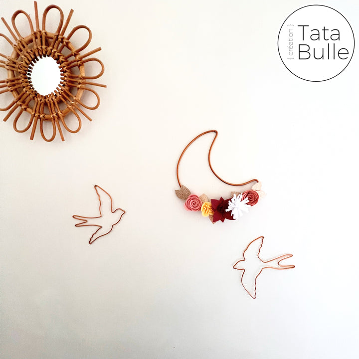 Lune cuivre Fleurie - Belle