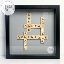Charger l'image dans la galerie, Cadre Scrabble Famille - Noir