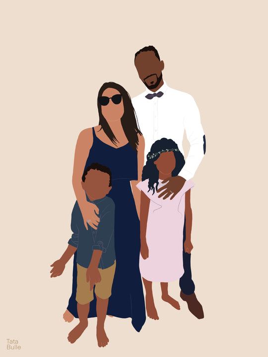 Illustration personnalisée - Quatuor