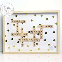 Charger l'image dans la galerie, Cadre Scrabble Famille XL - Bois