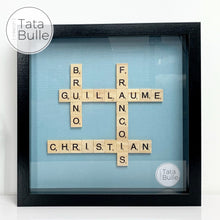 Charger l'image dans la galerie, Cadre Scrabble Famille - Noir
