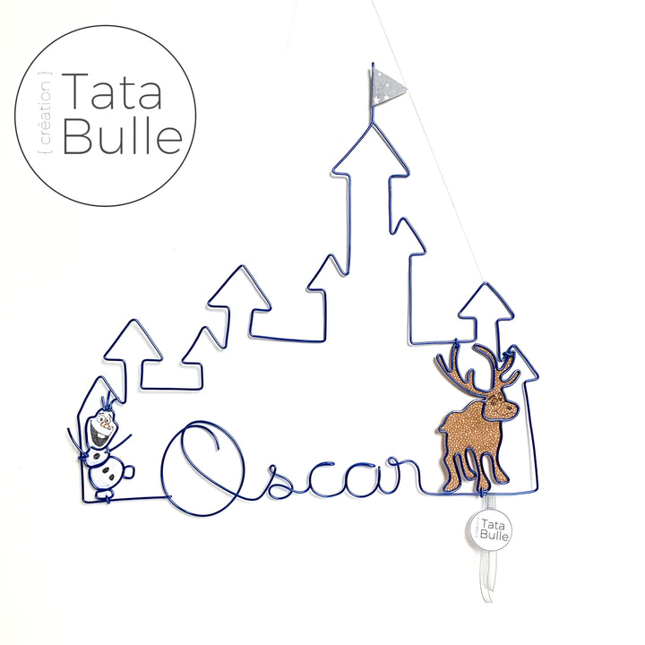 Mobile Prénom Château de Princesse à personnaliser