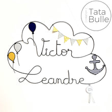 Charger l'image dans la galerie, Mobile Prénom Nuage Jumeaux à personnaliser