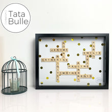 Charger l'image dans la galerie, Cadre Scrabble Famille XL - Noir