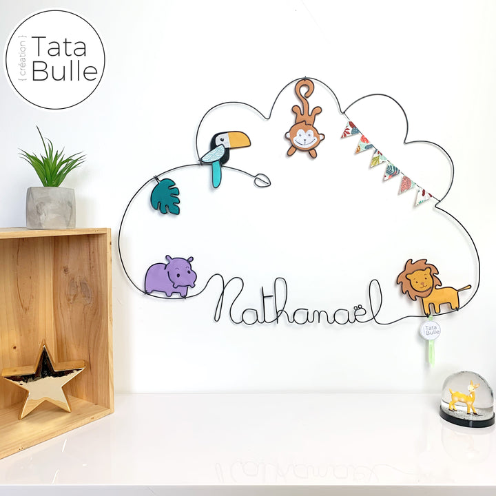 Mobile Prénom Nuage géant à personnaliser