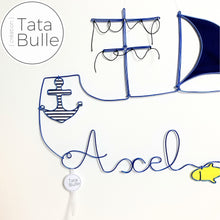 Charger l'image dans la galerie, Mobile Prénom Bateau à personnaliser
