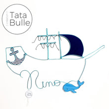 Charger l'image dans la galerie, Mobile Prénom Bateau à personnaliser