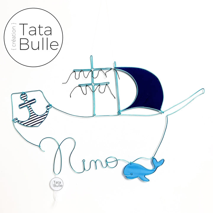 Mobile Prénom Bateau à personnaliser