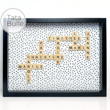 Charger l'image dans la galerie, Cadre Scrabble Famille XL - Noir