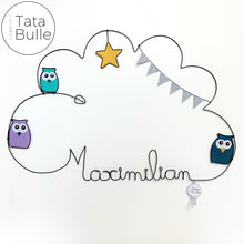 Charger l'image dans la galerie, Mobile Prénom Nuage XL à personnaliser