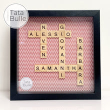 Charger l'image dans la galerie, Cadre Scrabble Famille - Noir