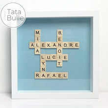Charger l'image dans la galerie, Cadre Scrabble Famille - Blanc