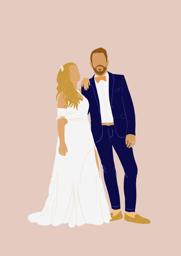 Illustration personnalisée - Duo