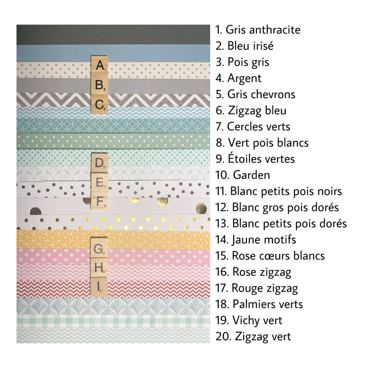 Cadre Scrabble Famille - Noir