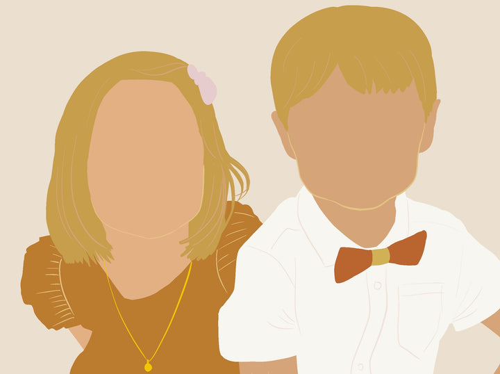 Illustration personnalisée - Duo