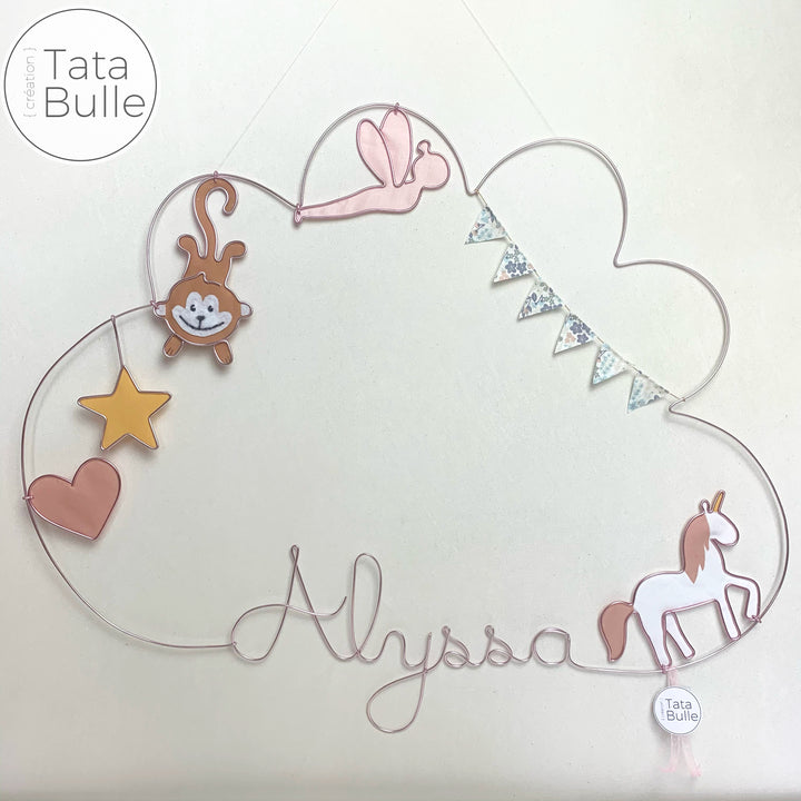 Mobile Prénom Nuage géant à personnaliser