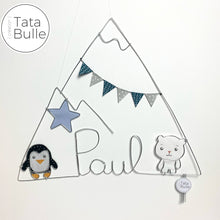 Charger l&#39;image dans la galerie, Mobile Prénom Montagne à personnaliser