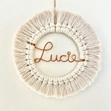 Charger l&#39;image dans la galerie, Mini couronne macramé à personnaliser