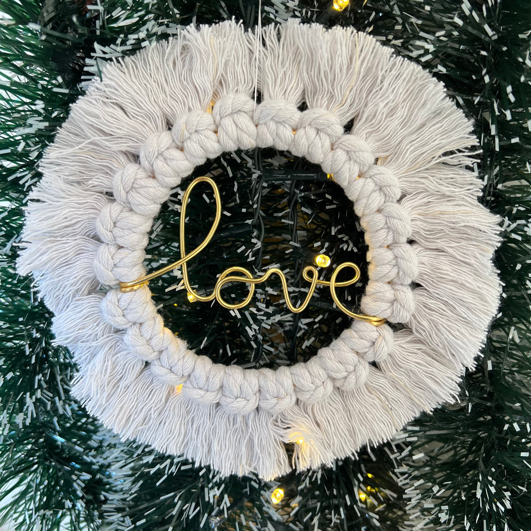 Mini couronne macramé à personnaliser