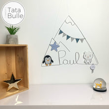 Charger l&#39;image dans la galerie, Mobile Prénom Montagne à personnaliser