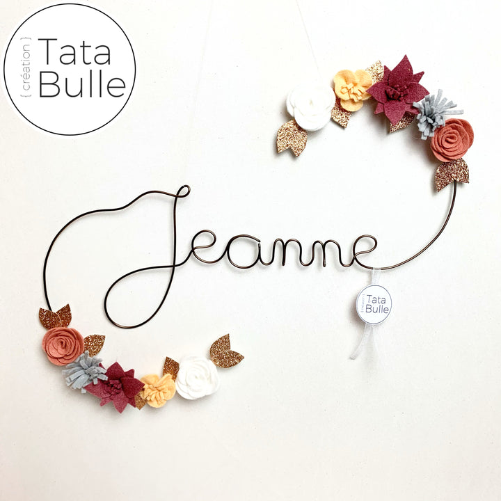 Prénom Fleuri  à personnaliser
