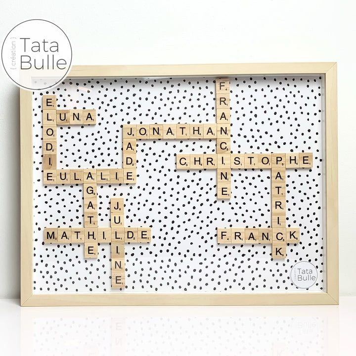 Cadre Scrabble Famille XL - Bois