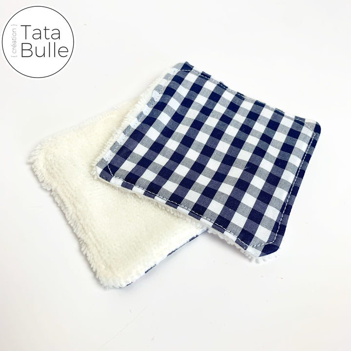 Lingettes démaquillantes, lavables et réutilisables