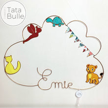 Charger l&#39;image dans la galerie, Mobile Prénom Nuage XL à personnaliser