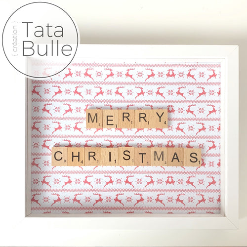 Cadre Scrabble citation - Merry Christmas