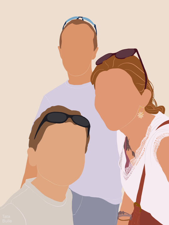 Illustration personnalisée - Trio