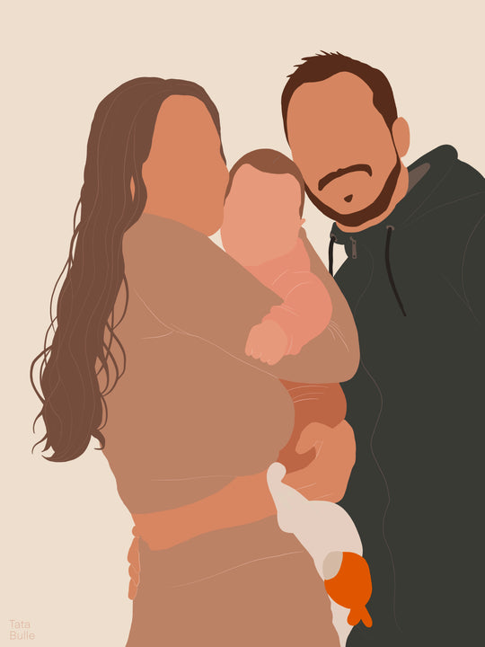 Illustration personnalisée - Trio