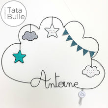 Charger l&#39;image dans la galerie, Mobile Prénom Nuage XL à personnaliser
