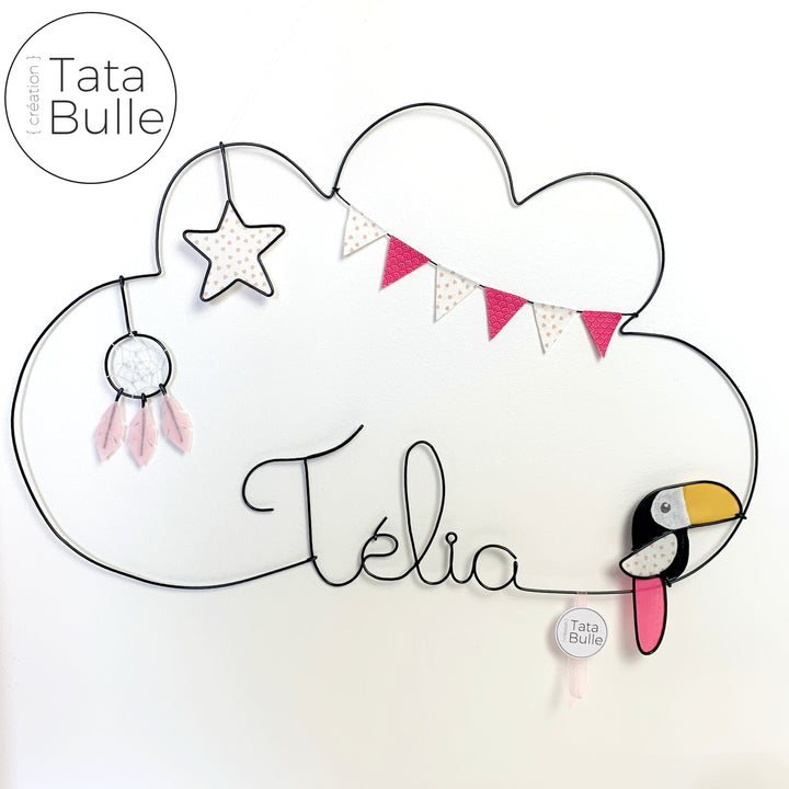 Mobile Prénom Nuage à personnaliser