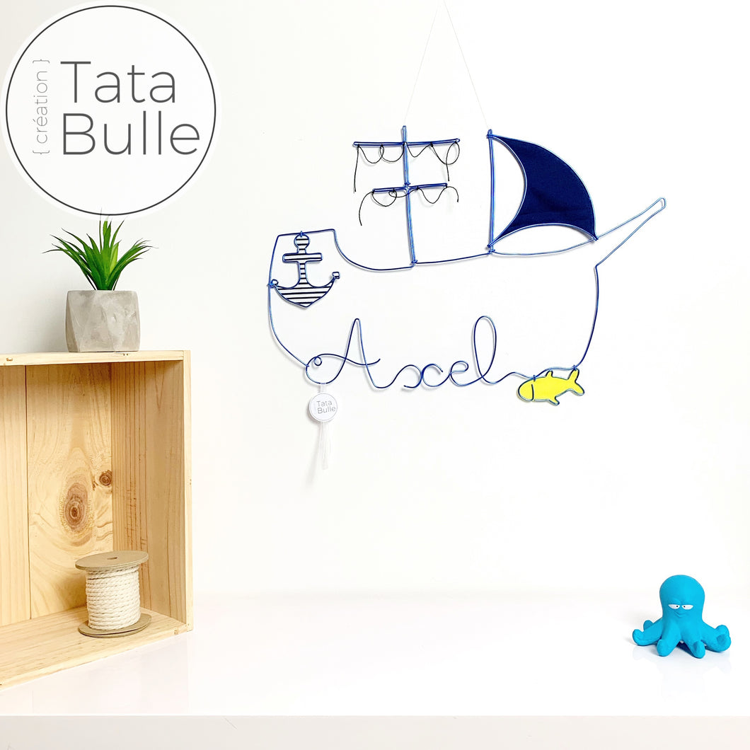 Mobile Prénom Bateau à personnaliser