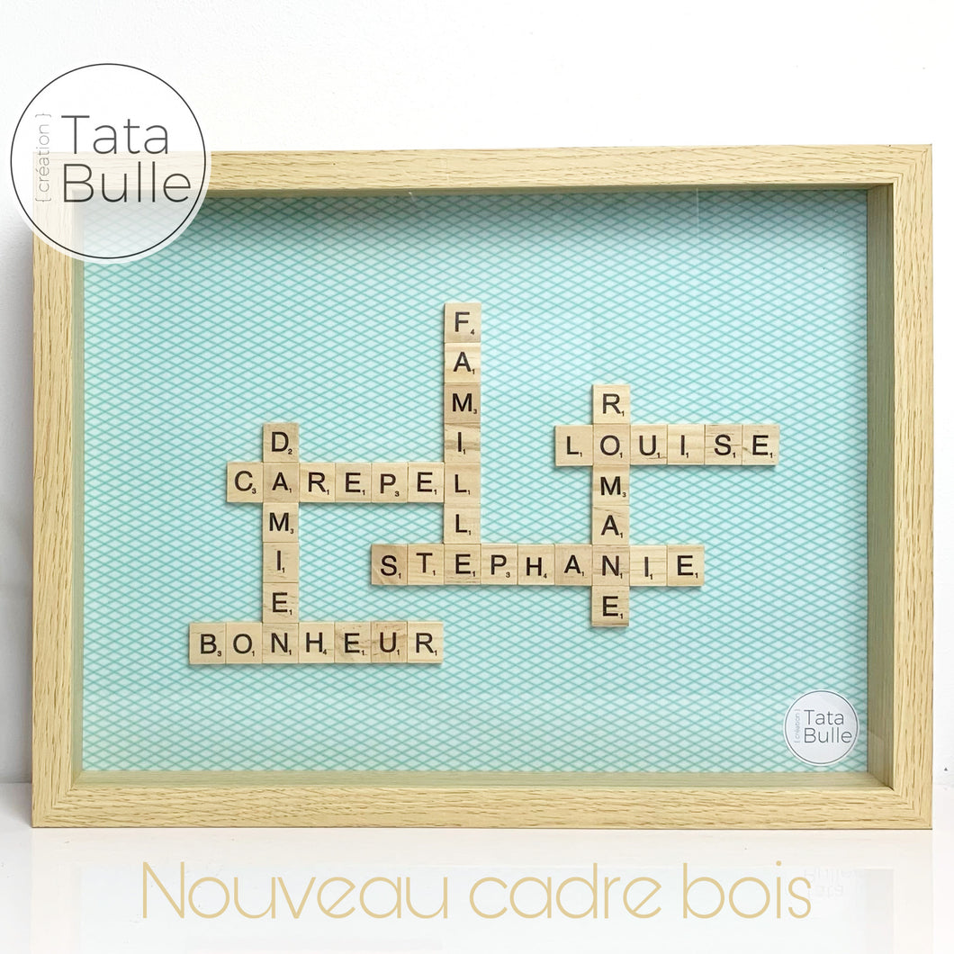 Cadre Scrabble Famille XL - Bois