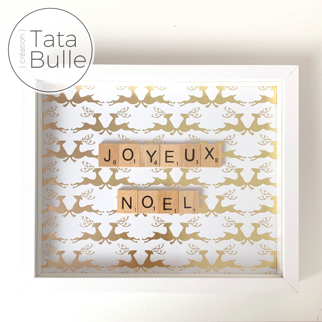 Cadre Scrabble citation - Joyeux Noël