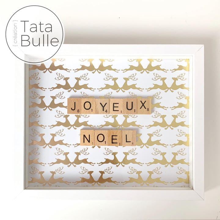 Cadre Scrabble citation - Joyeux Noël