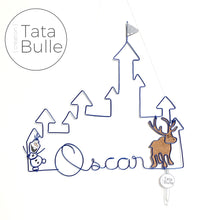 Charger l&#39;image dans la galerie, Mobile Prénom Château de Princesse à personnaliser