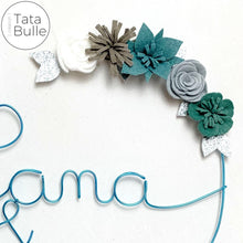 Charger l&#39;image dans la galerie, Prénom Double Fleuri à personnaliser