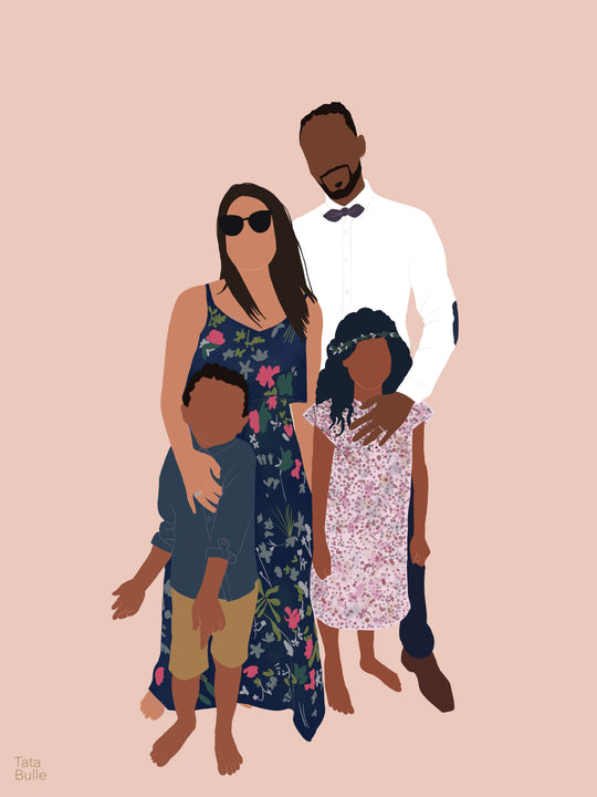 Illustration personnalisée - Quatuor