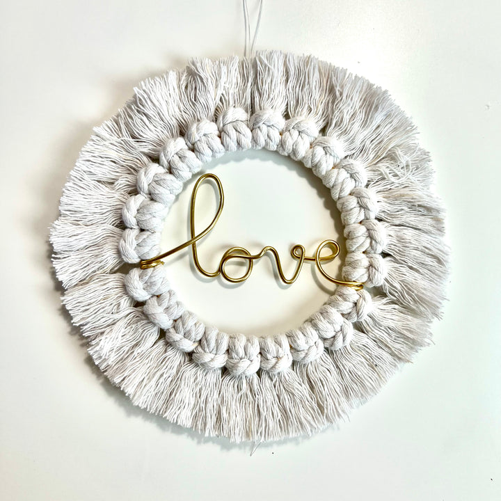 Mini couronne macramé à personnaliser