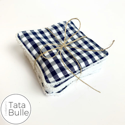 Lingettes démaquillantes, lavables et réutilisables