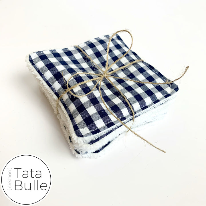 Lingettes démaquillantes, lavables et réutilisables